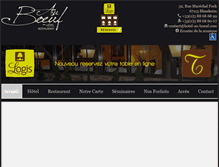 Tablet Screenshot of hotel-au-boeuf.com